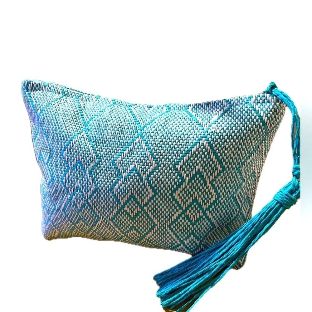 Josie Maran Cosmetic Travel Bag, Blue (Empty)